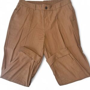 a new day Women's Brown High-Waisted Tapered Pants | Size 17